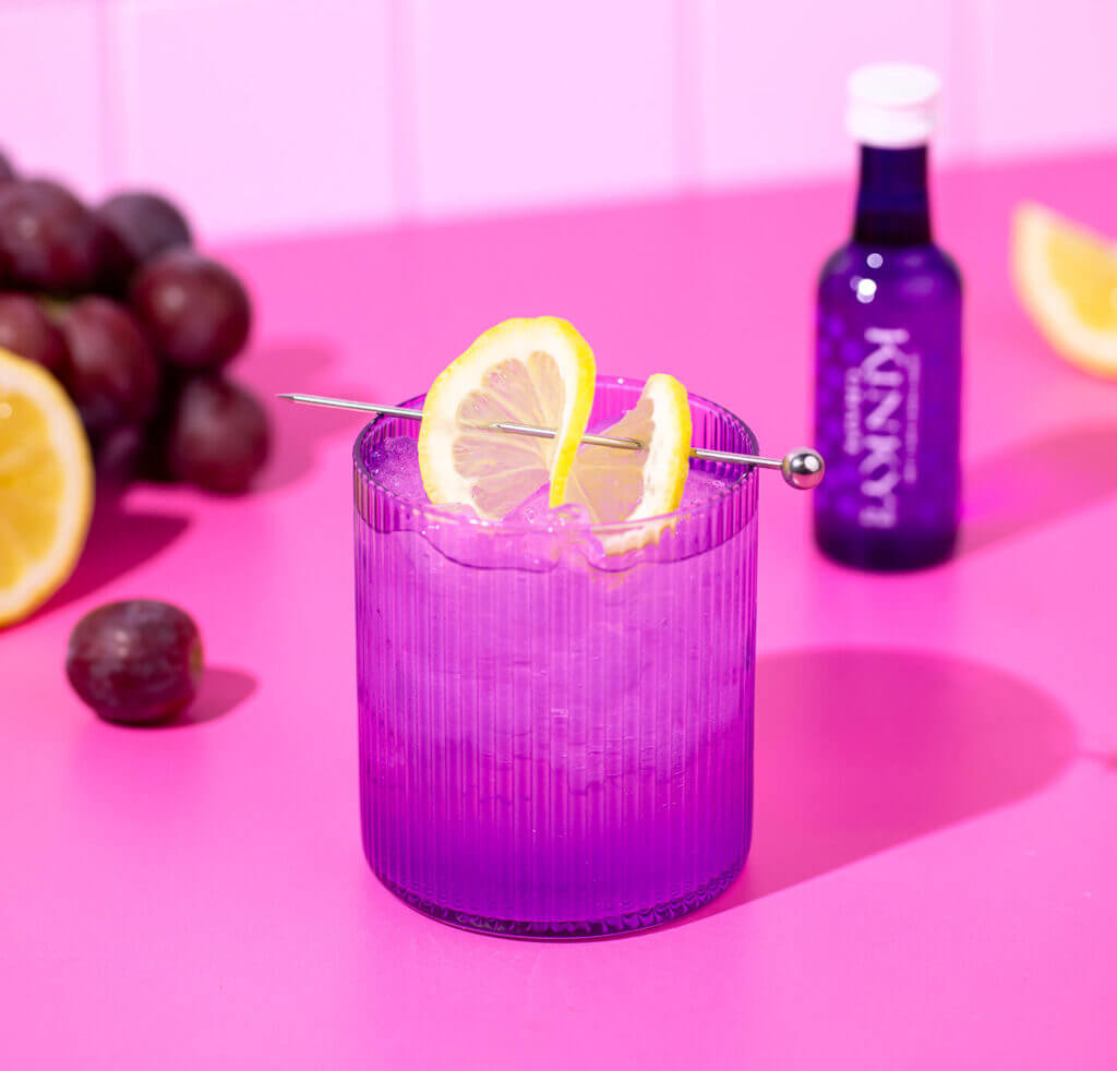 Grape Splash Drink Recipe With Kinky Grape Liqueur